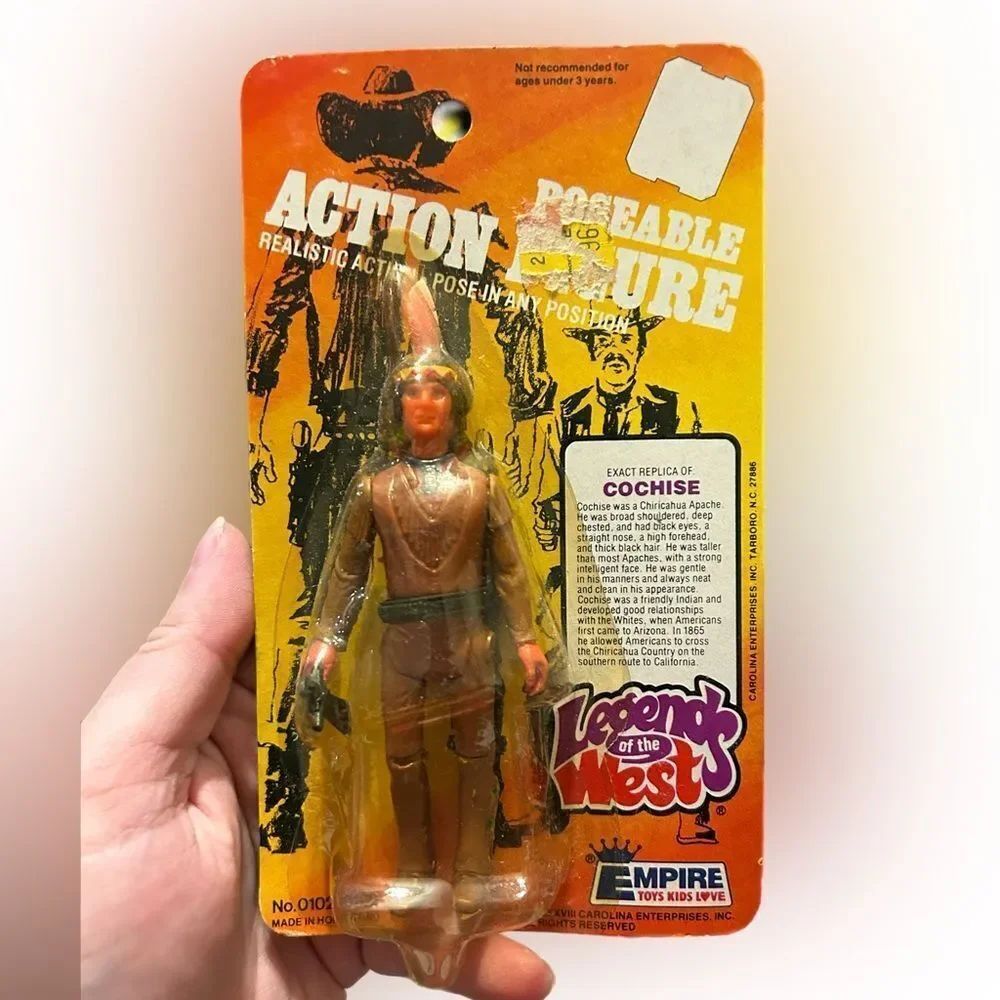 VTG 1978 Legends of the West COCHISE Poseable 4" Action Figure Empire Toys New